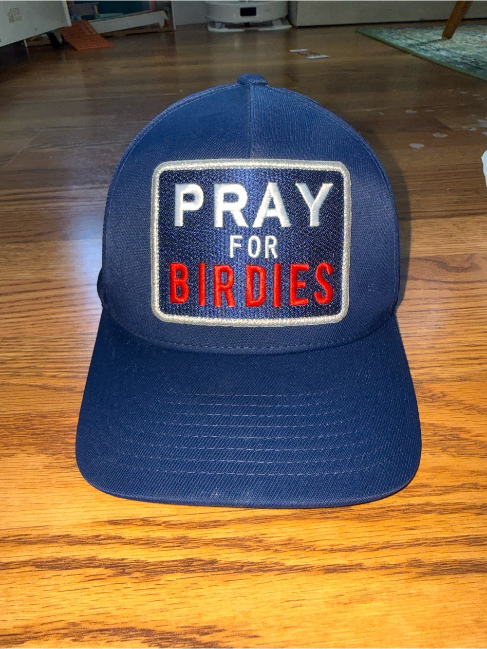 G/FORE Navy 'Pray for Birdies' Patch Cap Golf